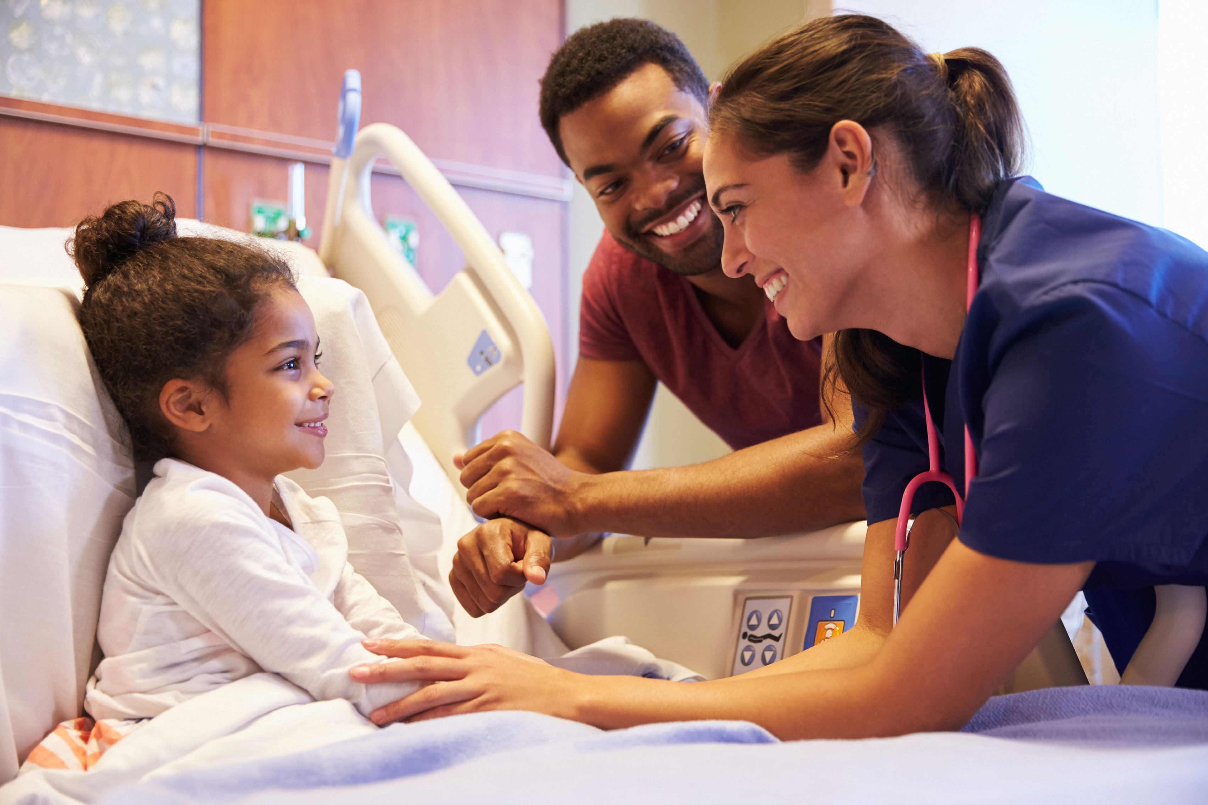 Child receiving personalized medical care